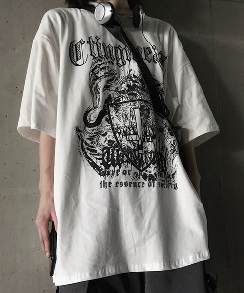 トップス TheATeR FLASH anarchy design tee Theater code（シアターコード）の「△cross dark design tee