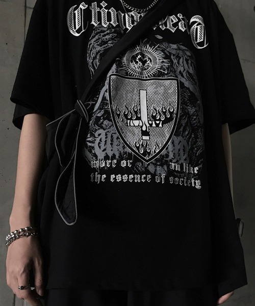 Theater code（シアターコード）の「▲cross dark design tee shirt / クロス ダークデザイン Tシャツ（Tシャツ/カットソー・メンズ・ブラック/ホワイト・2/3）」の13枚目の写真