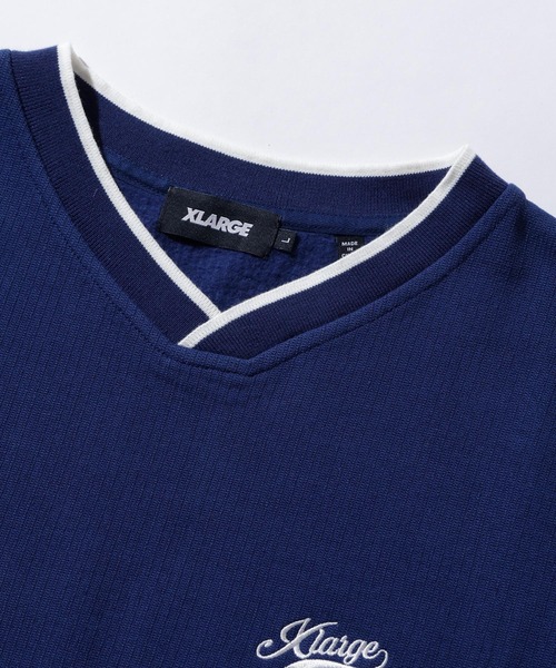 XLARGE（エクストララージ）の「V NECK SWEAT VEST（ベスト・メンズ・ブラック/グリーン/ネイビー・XL/L/M/S）」の5枚目の写真