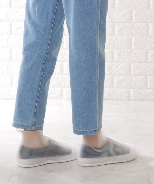 Lace Ladies（レースレディース）の「コンパクト シリコン レイン シューズ カバー（シューズ小物/雑貨・レディース・グレー/ホワイト・ 25/24/23）」の7枚目の写真