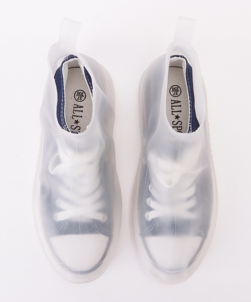 Lace Ladies（レースレディース）の「コンパクト シリコン レイン シューズ カバー（シューズ小物/雑貨・レディース・グレー/ホワイト・ 25/24/23）」の18枚目の写真