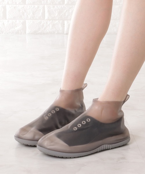 Lace Ladies（レースレディース）の「コンパクト シリコン レイン シューズ カバー（シューズ小物/雑貨・レディース・グレー/ホワイト・ 25/24/23）」の22枚目の写真