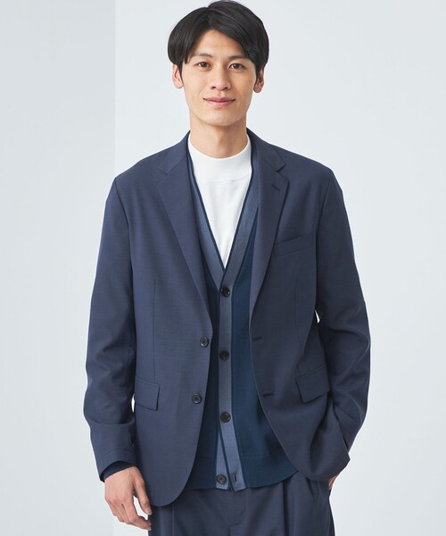 green label relaxing（グリーンレーベルリラクシング）の「TWウォッシャブルトロ 2B ジャケット -ウォッシャブル・ストレッチ・防シワ-（テーラードジャケット・メンズ・グレー/ブラック/モカ/ロイヤルブルー/ネイビー・XS/S/M/L/XL）」の5枚目の写真