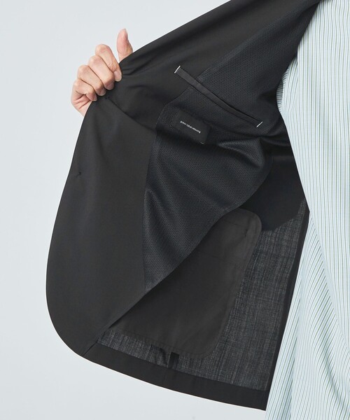 green label relaxing（グリーンレーベルリラクシング）の「TWウォッシャブルトロ 2B ジャケット -ウォッシャブル・ストレッチ・防シワ-（テーラードジャケット・メンズ・グレー/ブラック/モカ/ロイヤルブルー/ネイビー・XS/S/M/L/XL）」の18枚目の写真