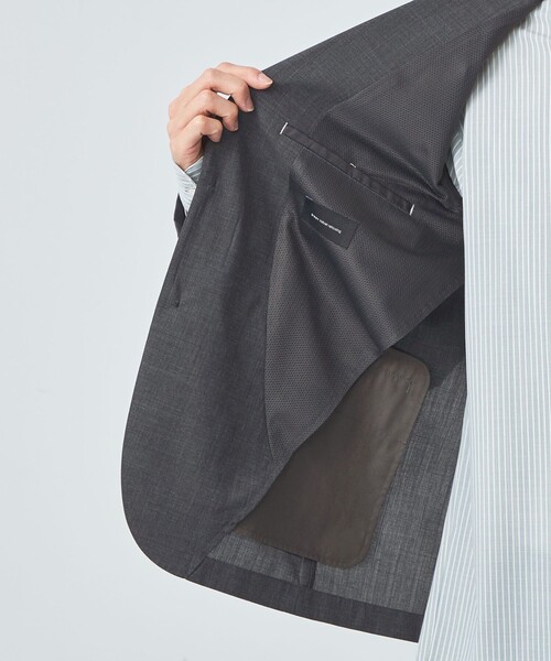 green label relaxing（グリーンレーベルリラクシング）の「TWウォッシャブルトロ 2B ジャケット -ウォッシャブル・ストレッチ・防シワ-（テーラードジャケット・メンズ・グレー/ブラック/モカ/ロイヤルブルー/ネイビー・XS/S/M/L/XL）」の11枚目の写真