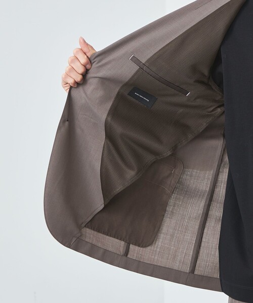 green label relaxing（グリーンレーベルリラクシング）の「TWウォッシャブルトロ 2B ジャケット -ウォッシャブル・ストレッチ・防シワ-（テーラードジャケット・メンズ・グレー/ブラック/モカ/ロイヤルブルー/ネイビー・XS/S/M/L/XL）」の6枚目の写真