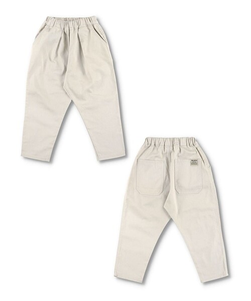 BRANSHES（ブランシェス）の「【きれいめ/テーパード】タックロングパンツ（その他パンツ・キッズ・ベージュ/キャメル・90/100/150/120/110/130/140）」の3枚目の写真