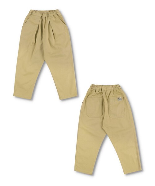 BRANSHES（ブランシェス）の「【きれいめ/テーパード】タックロングパンツ（その他パンツ・キッズ・ベージュ/キャメル・90/100/150/120/110/130/140）」の6枚目の写真