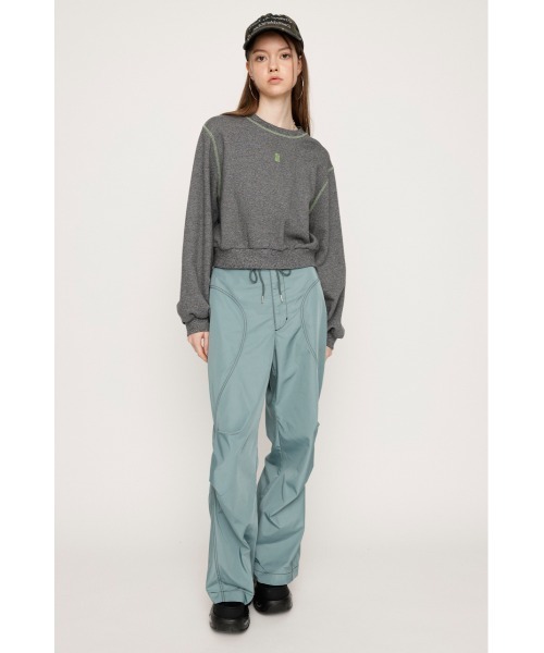 SLY（スライ）の「FRONT LOGO BASIC TOPS フロント ロゴ ベーシック トップス（スウェット・レディース・ライトブルー/杢グレー/ピンク・FREE）」の21枚目の写真