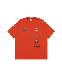 エイプ　シャークロングシャツ　オレンジ A BATHING APE｜アベイシングエイプのTシャツ/カットソー