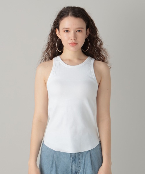 FOREVER 21（フォーエバー トゥエンティーワン）の「【2024SS】カップ付きアメスリタンク（タンクトップ・レディース・ホワイト/グリーン/ブラック・SMALL/MEDIUM）」の12枚目の写真