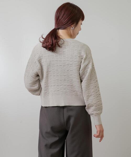 F by ROSSO（エフバイロッソ）の「F by ROSSO　ラメニットビスチェ+カーディガン（カーディガン/ボレロ・レディース・ベージュ系その他/ブラウン系その他・FREE）」の8枚目の写真