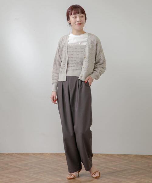 セール】F by ROSSO ラメニットビスチェ+カーディガン（カーディガン