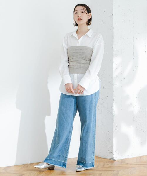 F by ROSSO（エフバイロッソ）の「F by ROSSO　ラメニットビスチェ+カーディガン（カーディガン/ボレロ・レディース・ベージュ系その他/ブラウン系その他・FREE）」の12枚目の写真