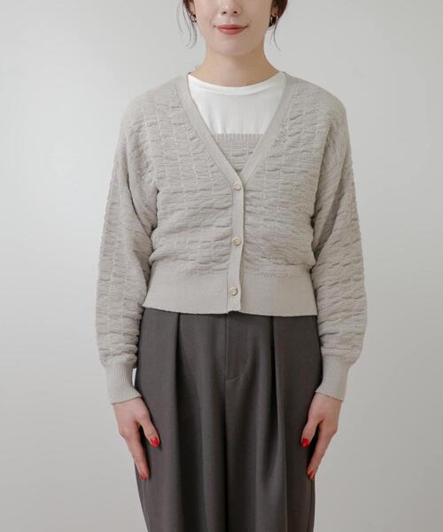 F by ROSSO（エフバイロッソ）の「F by ROSSO　ラメニットビスチェ+カーディガン（カーディガン/ボレロ・レディース・ベージュ系その他/ブラウン系その他・FREE）」の13枚目の写真