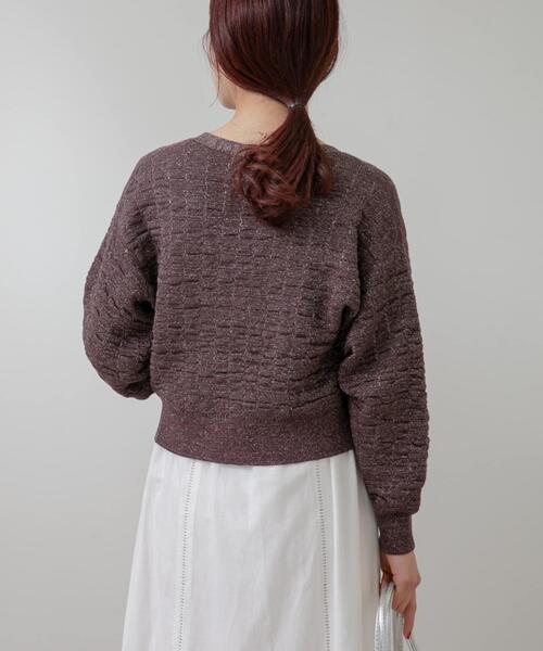 F by ROSSO（エフバイロッソ）の「F by ROSSO　ラメニットビスチェ+カーディガン（カーディガン/ボレロ・レディース・ベージュ系その他/ブラウン系その他・FREE）」の19枚目の写真