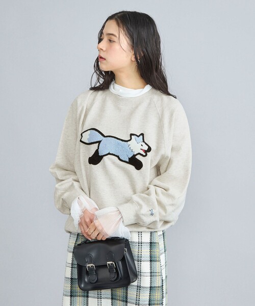 PENNEYS(ぺニーズ)の「PENNEYS(ぺニーズ)別注サガラ刺繍裏毛コットンスウェット(Tシャツ/カットソー・レディース・オフホワイト/ライトグレー/ダークグレー・FREE)」の2枚目の写真