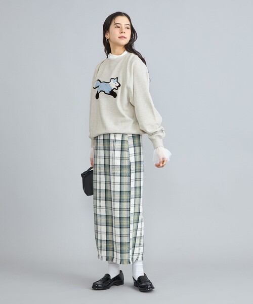 PENNEYS(ぺニーズ)の「PENNEYS(ぺニーズ)別注サガラ刺繍裏毛コットンスウェット(Tシャツ/カットソー・レディース・オフホワイト/ライトグレー/ダークグレー・FREE)」の8枚目の写真
