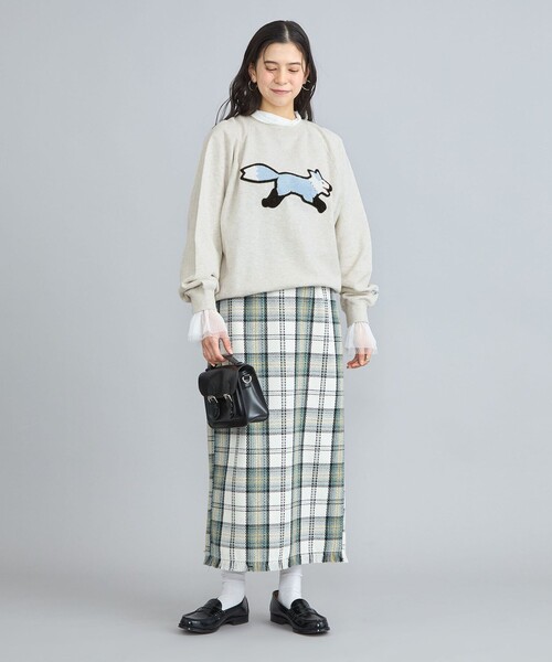 PENNEYS(ぺニーズ)の「PENNEYS(ぺニーズ)別注サガラ刺繍裏毛コットンスウェット(Tシャツ/カットソー・レディース・オフホワイト/ライトグレー/ダークグレー・FREE)」の9枚目の写真