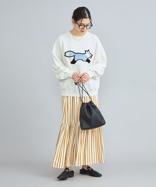PENNEYS(ぺニーズ)の「PENNEYS(ぺニーズ)別注サガラ刺繍裏毛コットンスウェット(Tシャツ/カットソー・レディース・オフホワイト/ライトグレー/ダークグレー・FREE)」の15枚目の写真