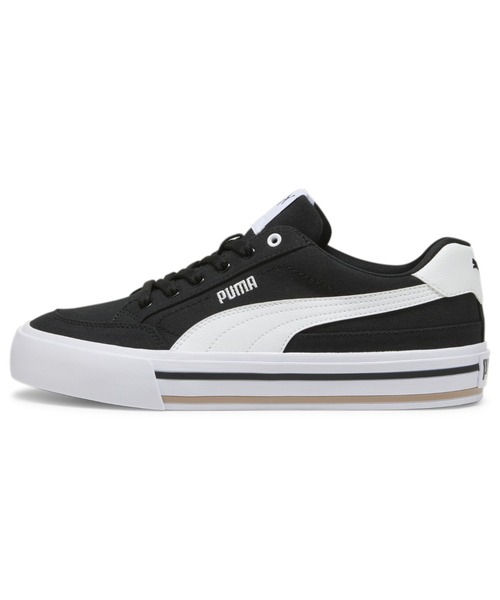 PUMA(プーマ)の「PUMA プーマ ユニセックス コート クラシック VULC PS スニーカー(スニーカー・メンズ・ホワイト×ブラック/ブラック×ホワイト・24.0cm/25.5cm/25.0cm/24.5cm/22.0cm/27.0cm/26.5cm/26.0cm/27.5cm/29.0cm/28.5cm/28.0cm/23.5cm/23.0cm/22.5cm)」の2枚目の写真