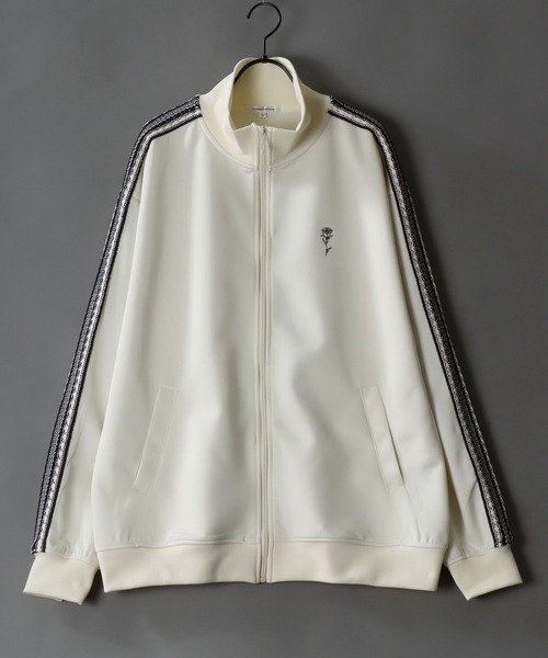 SITRY（シトリー）の「Rose Embroidery Track Jacket/かぎ編みニット