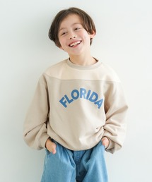 coca（coca） | キッズ 配色リブ切替プリントトップス(スウェット)