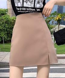 【Mayree】フロントスリットミニスカート