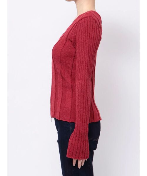 セール】VネックダブルZIPカーデ（カーディガン/ボレロ）｜jouetie