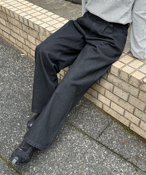 flaner(フラネ)の「Loose straight denim pants / ルーズストレートデニムパンツ(デニムパンツ・レディース・ブラック/ブラック系その他/グレー・MEDIUM/SMALL/LARGE)」の9枚目の写真