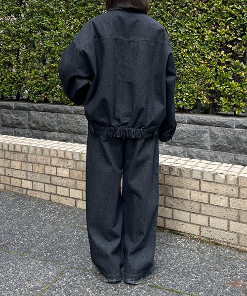 flaner(フラネ)の「Loose straight denim pants / ルーズストレートデニムパンツ(デニムパンツ・レディース・ブラック/ブラック系その他/グレー・MEDIUM/SMALL/LARGE)」の11枚目の写真