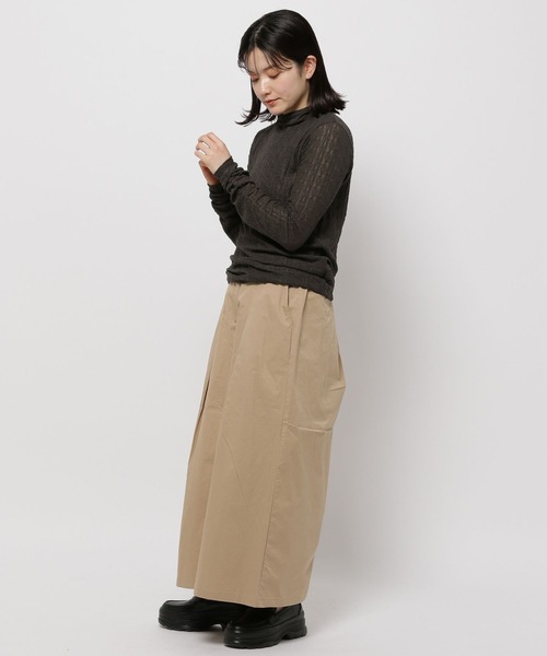 niko and...（ニコアンド）の「レースハイネックプルオーバー（Tシャツ/カットソー・レディース・チャコール/オフホワイト/ライトグリーン・FREE）」の12枚目の写真