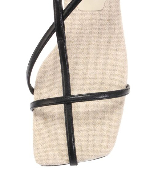 LAGUNAMOON(ラグナムーン)の「ナローストラップサンダル(サンダル・レディース・ブラック/キャメル・M/S)」の7枚目の写真