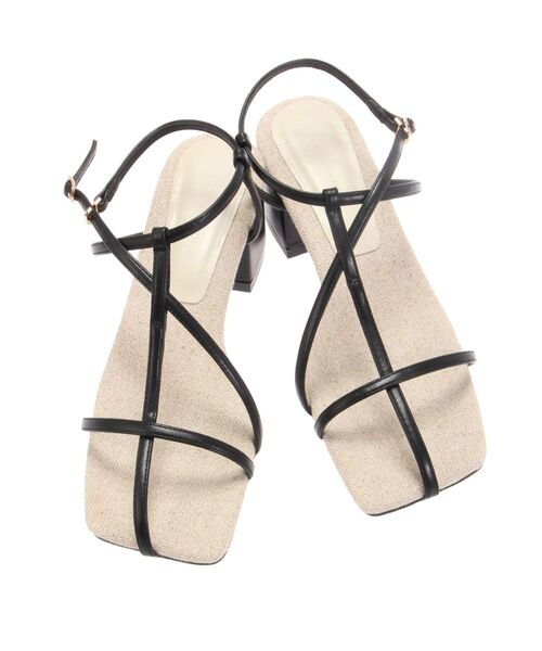 LAGUNAMOON(ラグナムーン)の「ナローストラップサンダル(サンダル・レディース・ブラック/キャメル・M/S)」の16枚目の写真