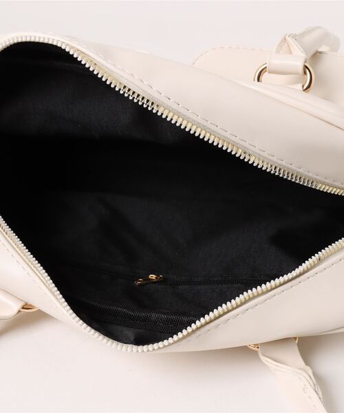 HALEY PESCA（ヘーリーペスカ）の「HALEY PESCA/【軽量】2ポケットハンドバッグ（ハンドバッグ・レディース・ブラウン/ホワイト/ブラック/レッド・FREE）」の7枚目の写真