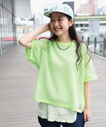 BEAMS BOY | BEAMS BOY / メッシュ リンガー ショートスリーブ Tシャツ(Tシャツ/カットソー)