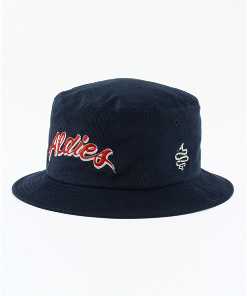 ALDIES（アールディーズ）の「Classic Hat ロゴ刺繍入りバケットハット（ハット・メンズ・ネイビー/ホワイト/ブラウン/グリーン・FREE）」の4枚目の写真