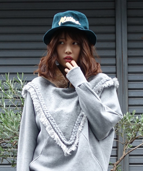 ALDIES（アールディーズ）の「Classic Hat ロゴ刺繍入りバケットハット（ハット・メンズ・ネイビー/ホワイト/ブラウン/グリーン・FREE）」の15枚目の写真