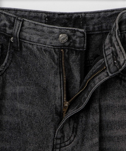 【セール】裾ダメージワイドデニムパンツ（デニムパンツ）｜Figments（フィグメンツ）