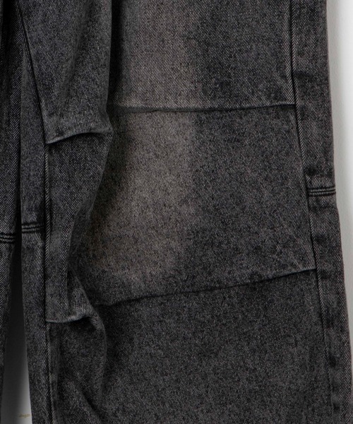 【セール】裾ダメージワイドデニムパンツ（デニムパンツ）｜Figments（フィグメンツ）