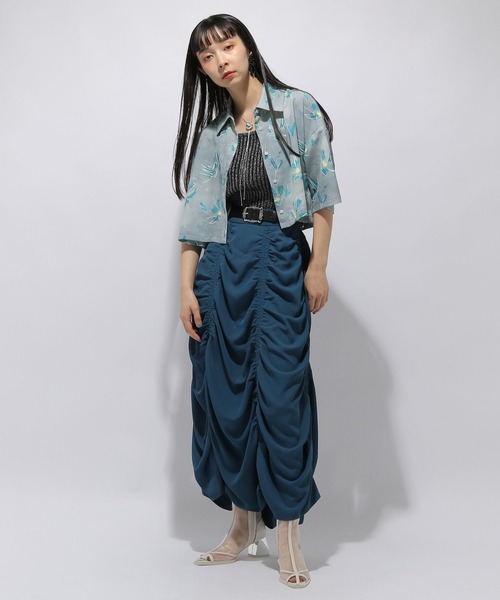 試着のみ　現行品　ハレ　HARE　アートフラワー　ショートシャツ 楽天市場】【SALE／40%OFF】(M)フラワーシシュウSH/SS HARE ハレ