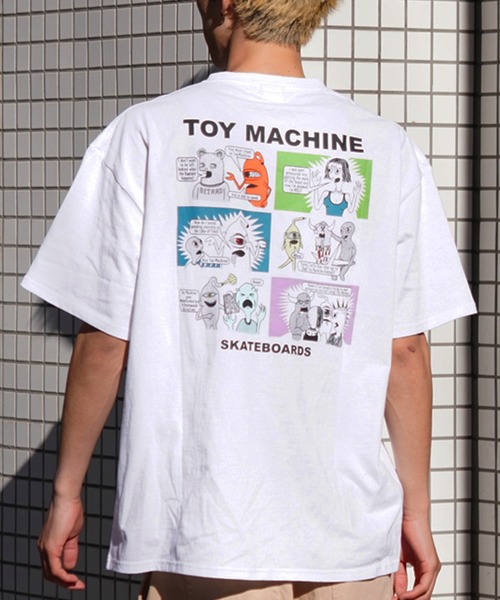 TOY MACHINE(トイ マシーン)の「【ムラサキスポーツ限定】TOY MACHINE/トイマシーン 半袖Tシャツ バックプリント MTMSEST4(Tシャツ/カットソー・メンズ・イエロー/ホワイト/ブラック・L/M/XL)」の2枚目の写真