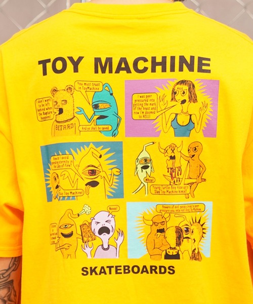 TOY MACHINE(トイ マシーン)の「【ムラサキスポーツ限定】TOY MACHINE/トイマシーン 半袖Tシャツ バックプリント MTMSEST4(Tシャツ/カットソー・メンズ・イエロー/ホワイト/ブラック・L/M/XL)」の10枚目の写真