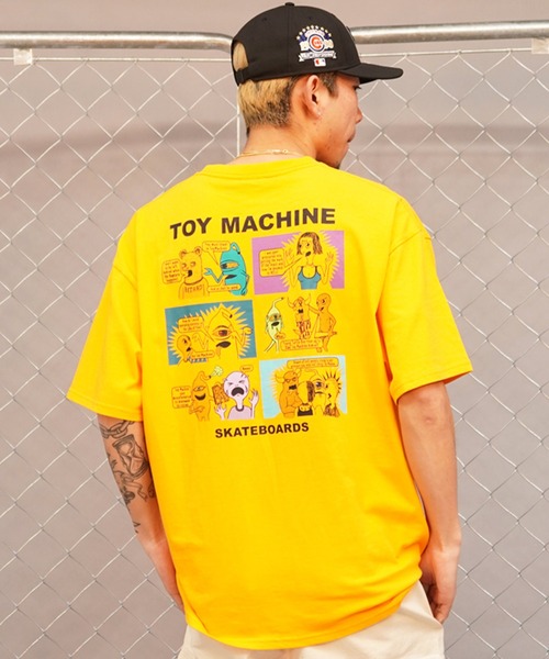 TOY MACHINE(トイ マシーン)の「【ムラサキスポーツ限定】TOY MACHINE/トイマシーン 半袖Tシャツ バックプリント MTMSEST4(Tシャツ/カットソー・メンズ・イエロー/ホワイト/ブラック・L/M/XL)」の13枚目の写真