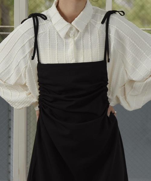 lawgy（ラウジー）の「wave line soft touch tops / ウェーブラインソフトタッチトップス（Tシャツ/カットソー・レディース・アイボリー/ホワイト・FREE）」の8枚目の写真