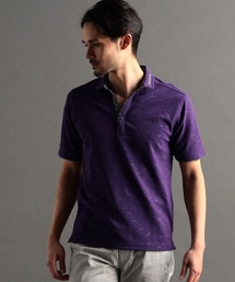 NICOLE CLUB FOR MEN（ニコルクラブフォーメン）の「【24年モデル EC限定再販売】エンボスクラック柄スキッパーポロシャツ（ポロシャツ・メンズ）」