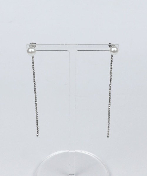 CEMONEMO(セモネモ)の「【金属アレルギー対応】 2way パール スウィングチェーン ロングピアス / silver925ポスト(ピアス(両耳用)・レディース・その他1/その他2/その他3/その他5/その他6/その他4・FREE)」の18枚目の写真
