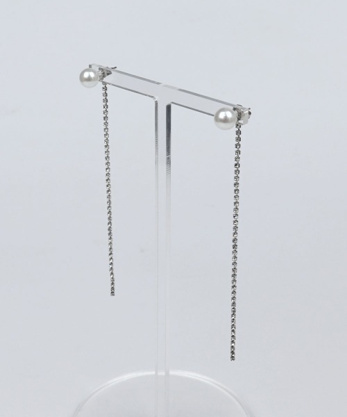 CEMONEMO(セモネモ)の「【金属アレルギー対応】 2way パール スウィングチェーン ロングピアス / silver925ポスト(ピアス(両耳用)・レディース・その他1/その他2/その他3/その他5/その他6/その他4・FREE)」の19枚目の写真