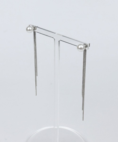 CEMONEMO(セモネモ)の「【金属アレルギー対応】 2way パール スウィングチェーン ロングピアス / silver925ポスト(ピアス(両耳用)・レディース・その他1/その他2/その他3/その他5/その他6/その他4・FREE)」の17枚目の写真