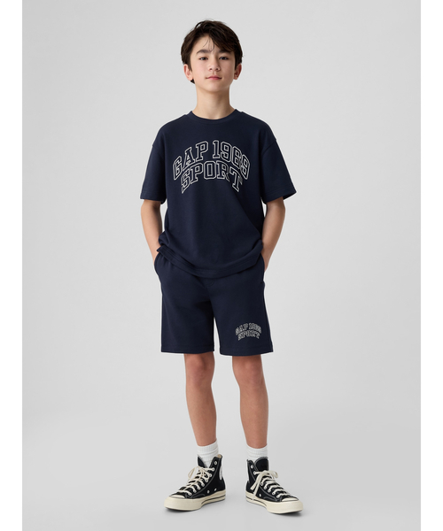 GAP(ギャップ)の「GAP1969ロゴ スウェットショートパンツ (キッズ)(スウェットパンツ・キッズ・グリーン/ホワイト系その他/グレー/ネイビー・120cm/130cm/140cm/150cm/160cm)」の18枚目の写真